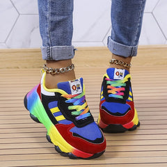Tamara – wygodne kolorowe sneakersy z szerokim noskiem