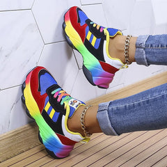 Tamara – wygodne kolorowe sneakersy z szerokim noskiem