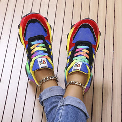 Tamara – wygodne kolorowe sneakersy z szerokim noskiem