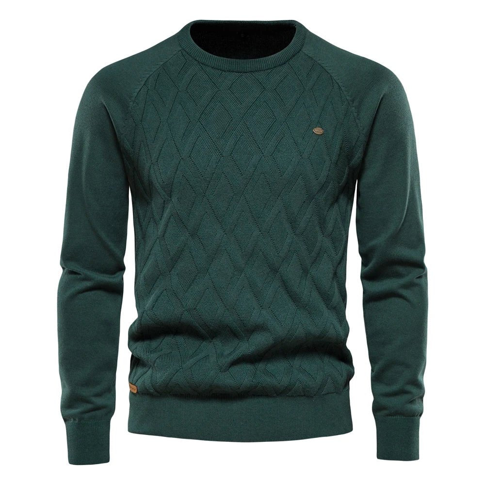 Daniel | Męski Sweter w Kratę