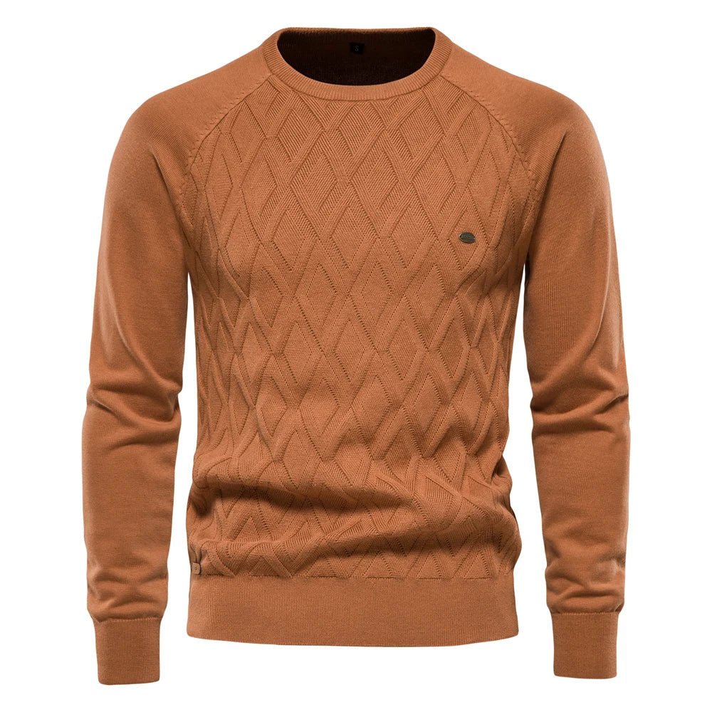 Daniel | Męski Sweter w Kratę