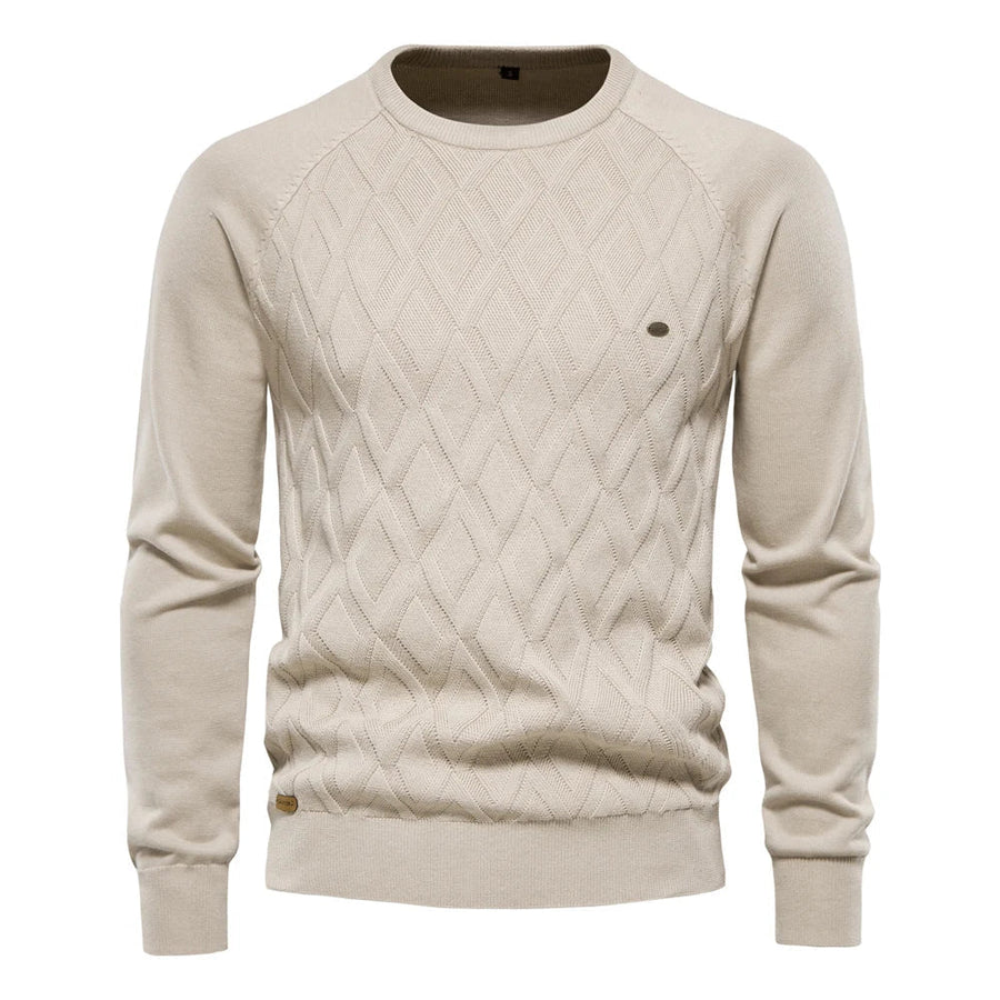 Daniel | Męski Sweter w Kratę